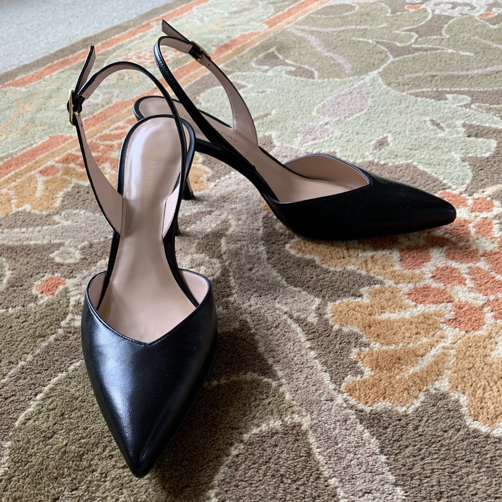Stuart Weitzman Black Slingback pumps, size 7 1/2